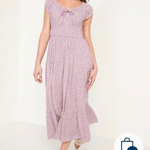 ON Lavender Floral Printed Midi Dress size XS